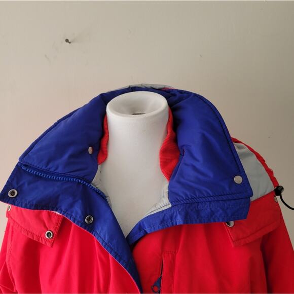 Vintage L.L. Bean 90s Made in USA Penobscot Hooded Parka in Red Small - Picture 4 of 13